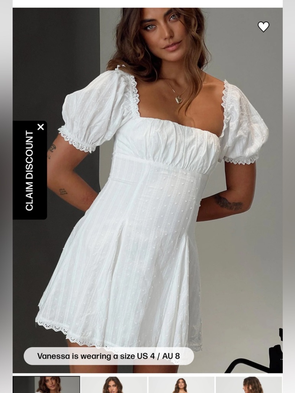 Princess Polly Rabatia mini dress NWT